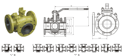 T形三通球阀 Q45F 型 PN16~PN40